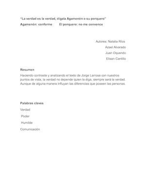 La Verdad Es La Verdad