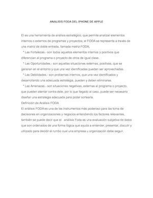 Analisis FODA IPHONE
