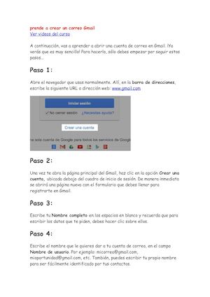Prende A Crear Un Correo Gmail