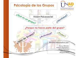 Psicología De Los Grupos Revista