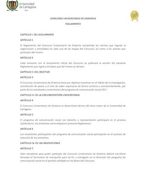 Concurso De Oratoria 1