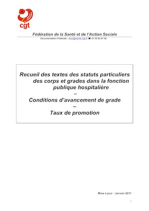Calameo Recueil Deicret Statut Particulier Avancement Fph 2017