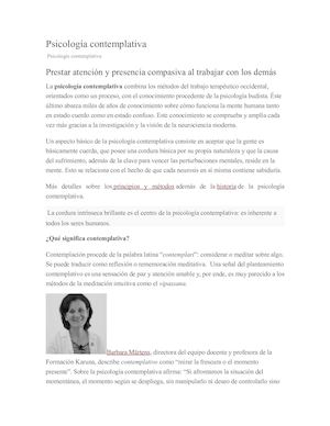 Métodos Comtemplativos