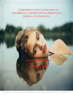 Revista Feminismo Y Educacion Para El Desarrollo Jazmin, Maribel Y Yaned