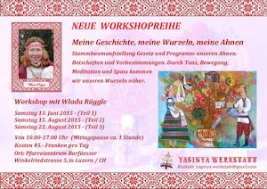 Flyer Workshopreihe Meine Geschichte, Meine Wurzeln, Meine Ahnen