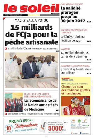 EDITION DU 1-2 AVRIL 2017