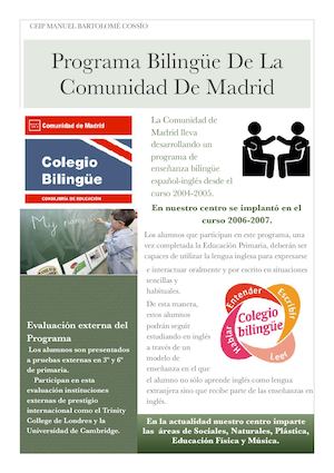 Guías visuales del PEC: Programa Bilingüe