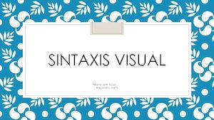 Sintaxis Visual