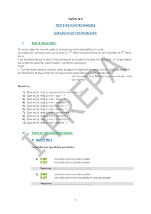 Envoi N°9 Ap Tests Psy