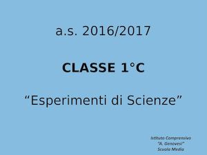 IC Esperienza "Propietà Dell'acqua"