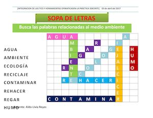 Sopa De Letras Aldo Livia Word