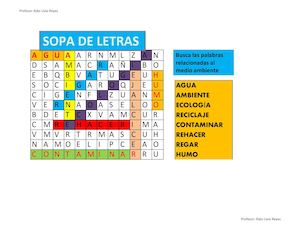 Sopa De Letras Excel 2