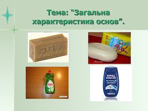 Загальна характеристика основ