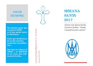 Semana Santa 2017 Folleto