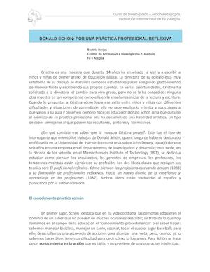 Beatris Borjas Donald Schon