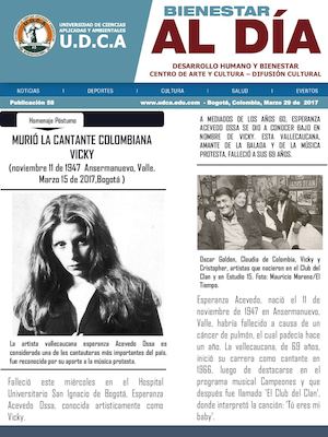 U.D.C.A - BIENESTAR AL DÍA NO. 58