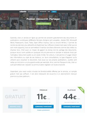 Présentation et intérêts de l'outil Calaméo