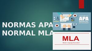 Normas Apa Y Normas MlA