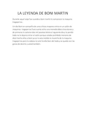 La Leyenda De Boni Martin (1)