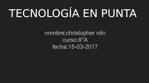 Tecnología De Punta Christopher Nilo Rojas