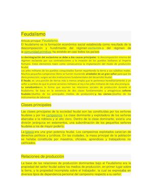 Feudalismo Docx Exposicion