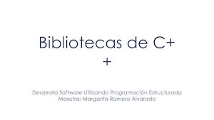 Bibliotecas Para C (2)