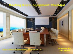 Meeting Room Equipment Checklist