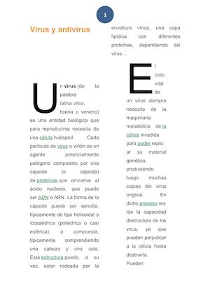 muchas de las enzimas encontradas en las partículas de virus son