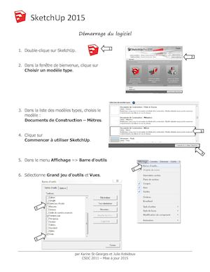 Tutoriel Sketchup 2015