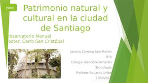 Observatorio Manuel Foster, Cerro San Cristóbal (1) (2)