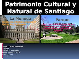 Patrimonio Cultural Y Natural De Santiago