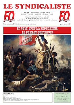 LE SYNDICALISTE 4E TRIMESTRE 2016