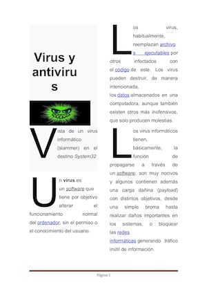 Vista De Un Virus Informático