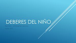 Deberes Christopher Donoso