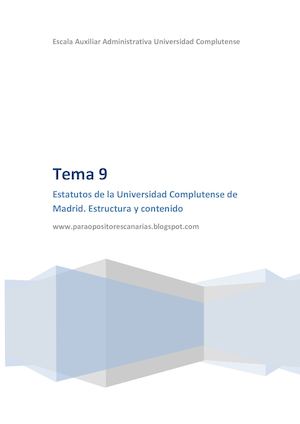 Tema 9 Auxiliares Administrativos Ucm