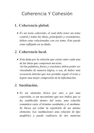 Coherencia Y Cohesión