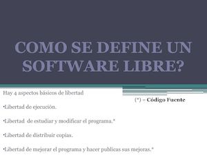 Software Libre
