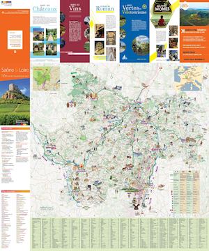 Carte Touristique Saone Et Loire 2017