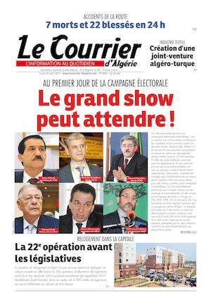 Le Courrier D'Algérie Du Lundi 10 Avril 2017