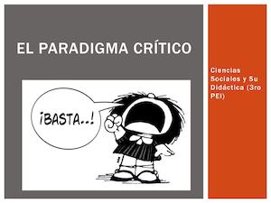 5 El Paradigma Crítico