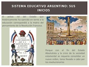 Sistema Educativo Argentino Sus Inicios