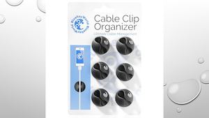 Cable Clips Cable Oganizer Cord Management Wire Management System 6 Pack Self Adhesive Durable Model Cc908 From Blue Key World