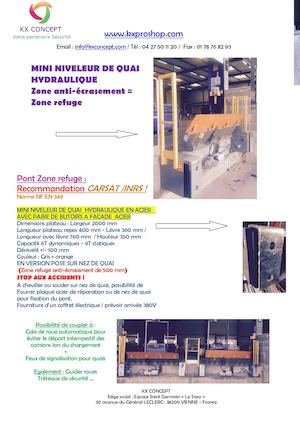 Mini Niveleur De Quai Hydraulique Zone Anti Ecrasement