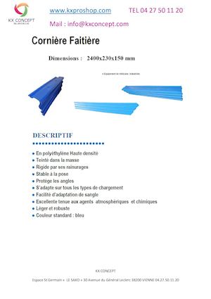 Cornière Faîtière D'arrimage