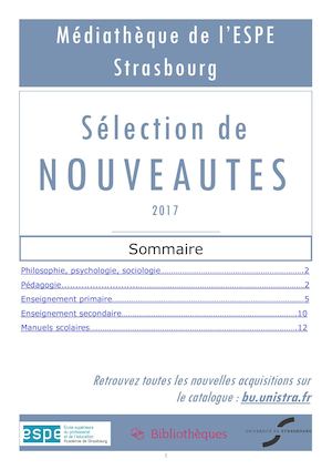 Liste des nouveautés