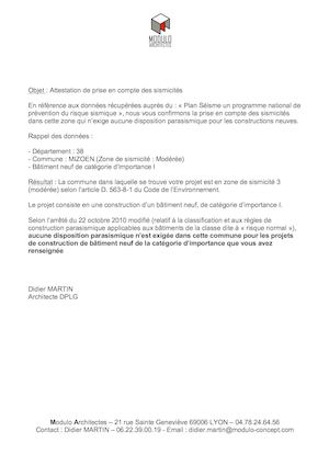 05 Attestation Sismique