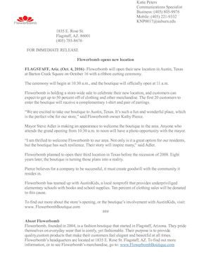 Calaméo - Press Release