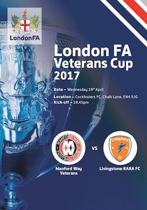 London FA Programme 2017 Veterans Cup