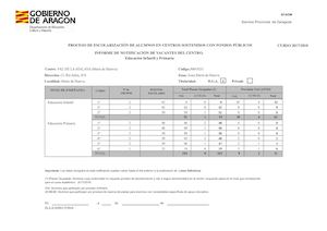 Vacantes CEIP VAL DE LA ATALAYA