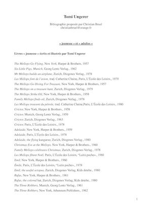 Tomi Ungerer (par Christian Bruel)